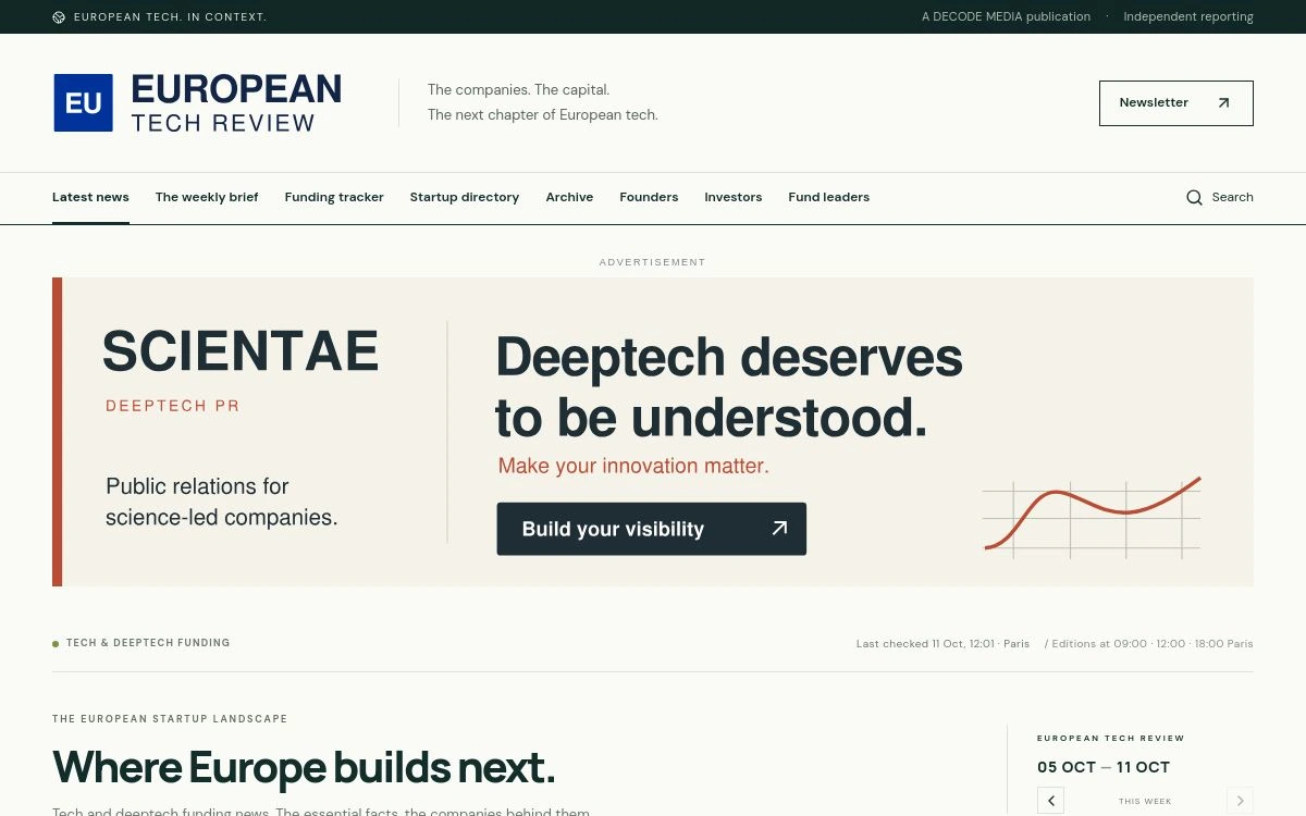 Aperçu de EUROPEAN TECH REVIEW