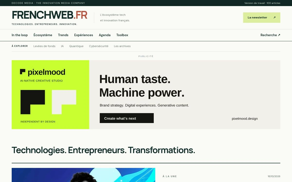 Aperçu de FRENCHWEB.FR